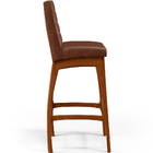 Kit 03 Banquetas Altas Para Cozinha Sala De Jantar Fixa Mila