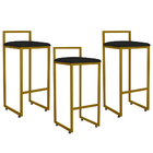 Kit 03 Banquetas Altas Para Cozinha Sala De Jantar Hanna L02