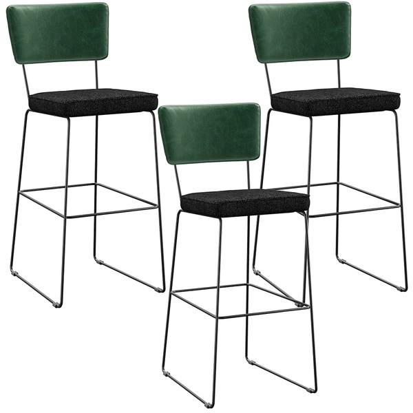 Kit 03 Banquetas Altas Sala De Jantar Fixa Allana L02 Facto V