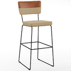 Kit 03 Banquetas Altas Sala Jantar Allana L02 Faixa Couríssim