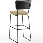 Kit 03 Banquetas Altas Sala Jantar Fixa Allana L02 Couríssimo