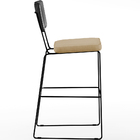 Kit 03 Banquetas Altas Sala Jantar Fixa Allana L02 Couríssimo