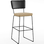 Kit 03 Banquetas Altas Sala Jantar Fixa Allana L02 Couríssimo