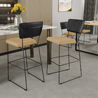 Kit 03 Banquetas Altas Sala Jantar Fixa Allana L02 Couríssimo