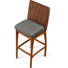 Kit 03 Banquetas Altas Sala Jantar Fixa Mila L02 Couríssimo M