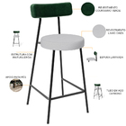 Kit 03 Banquetas Baixa Bar Cozinha E Sala De Jantar Milão L02