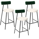 Kit 03 Banquetas Baixa Bar Cozinha E Sala De Jantar Milão L02