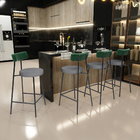 Kit 03 Banquetas Baixa Cozinha E Sala Jantar Bancada Milão L0