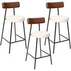 Kit 03 Banquetas Baixa Cozinha Sala De Jantar Milão L02 Courí