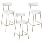 Kit 03 Banquetas Baixa Cozinha Sala Jantar Bancada Milão Aren