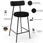 Kit 03 Banquetas Baixa Cozinha Sala Jantar Bancada Milão L02