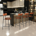 Kit 03 Banquetas Baixa Cozinha Sala Jantar Bancada Milão L02