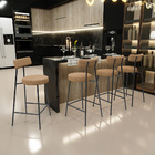 Kit 03 Banquetas Baixa Para Cozinha Sala De Jantar Bar Bancad