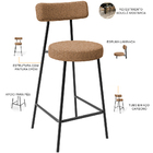 Kit 03 Banquetas Baixa Para Cozinha Sala De Jantar Bar Bancad