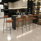 Kit 03 Banquetas Baixa Para Cozinha Sala De Jantar Bar Milão