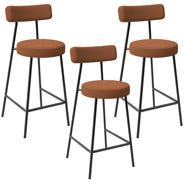 Kit 03 Banquetas Baixa Para Cozinha Sala De Jantar Bar Milão