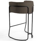 Kit 03 Banquetas Decorativas Fixa Base De Aço Preto Betina D0