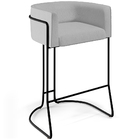 Kit 03 Banquetas Decorativas Fixa Base De Aço Preto Betina D0