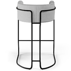 Kit 03 Banquetas Decorativas Fixa Base De Aço Preto Betina D0