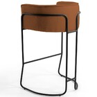 Kit 03 Banquetas Decorativas Fixa Base De Aço Preto Betina D0