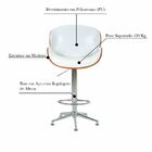 Kit 03 Banquetas Kobe Giratória Regulagem De Altura Base Estr