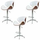 Kit 03 Banquetas Kobe Giratória Regulagem De Altura Base Estr