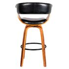 Kit 03 Banquetas Para Cozinha Giratória Brenna Base Madeira P