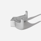 Kit 03 - Cabide Com Gancho Duplo De Parede (batel Escovado)