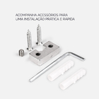 Kit 03 - Cabide Com Gancho Duplo De Parede (batel Preto Fosco)