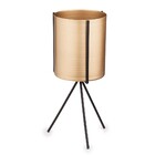 Kit 03 Cachepot Metálico Dourado Com Suporte Preto - D'rossi