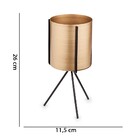 Kit 03 Cachepot Metálico Dourado Com Suporte Preto - D'rossi