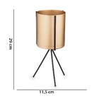 Kit 03 Cachepot Metálico Dourado Com Suporte Preto - D'rossi