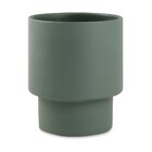 Kit 03 Cachepot Verde Em Cimento Terracota - D'rossi