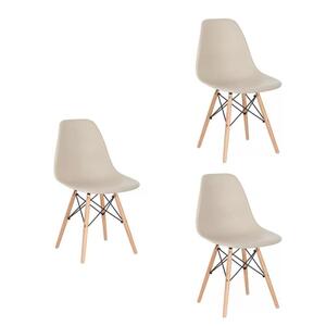 Kit 03 Cadeira Charles Eames Eiffel - Nude Nude | Leroy Merlin