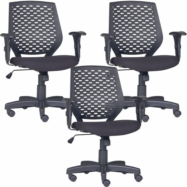 Kit 03 Cadeiras De Escritório Giratória Executiva Ergonômica