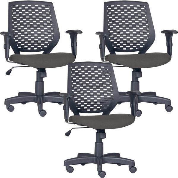 Kit 03 Cadeiras De Escritório Giratória Executiva Ergonômica