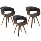 Kit 03 Cadeiras Giratórias Decorativa Para Escritório Home Of