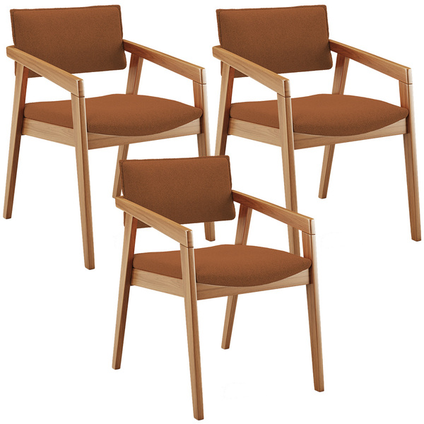 Kit 03 Cadeiras Para Sala De Jantar Estar Living Giorgia L02