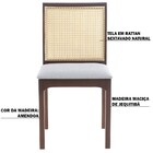 Kit 03 Cadeiras Sala De Jantar Madeira Maciça Steve Tela Ratt