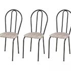 Kit 03 Cadeiras Tubular 004 Assento Rattan