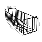 Kit 03 Cestos De Parede Lavanderia Cozinha Quarto N1 Preto