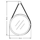 Kit 03 Espelhos Redondos Decorativo Adnet Escandinavo Com Alç