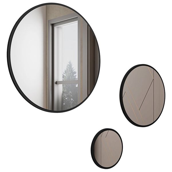 Kit 03 Espelhos Redondos Decorativos Para Sala Quarto Estilo