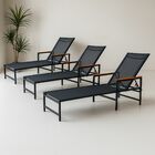 Kit 03 Espreguiçadeiras Califórnia - Preto