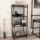 Kit 03 Estantes Com 4 Prateleiras Escritório Estilo Industria