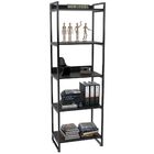 Kit 03 Estantes Com 5 Prateleiras Escritório Estilo Industria