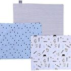 Kit 03 Fronhas Para Travesseiros Bebes  Azul