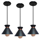 Kit 03 Lustres Pendente Ideal Para Balcão Cozinha Americana,