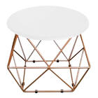 Kit 03 Mesa De Centro Lol Industrial Pé Ferro Bronze Tampo Ma