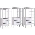 Kit 03 Modulos Para Closet 03 Gavetas Db001 Pp Milani Store